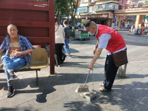 昆明市侨联吴井路社区开展爱国卫生月活动1 (2)